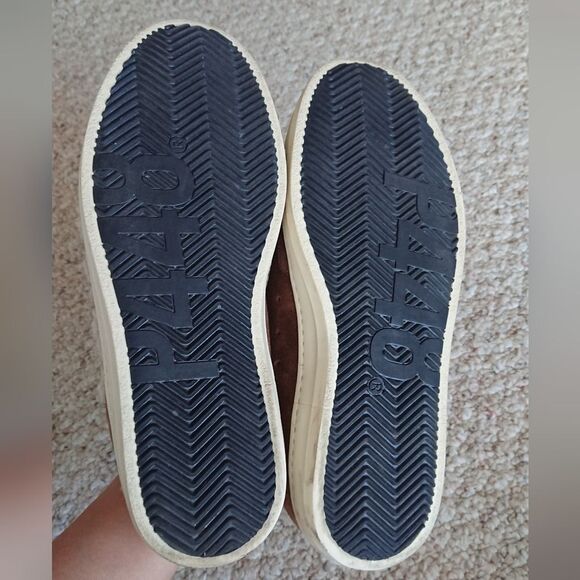 P448 John-W suede Sneakers in Slavia brown with shearling trim size 38 - Picture 12 of 12